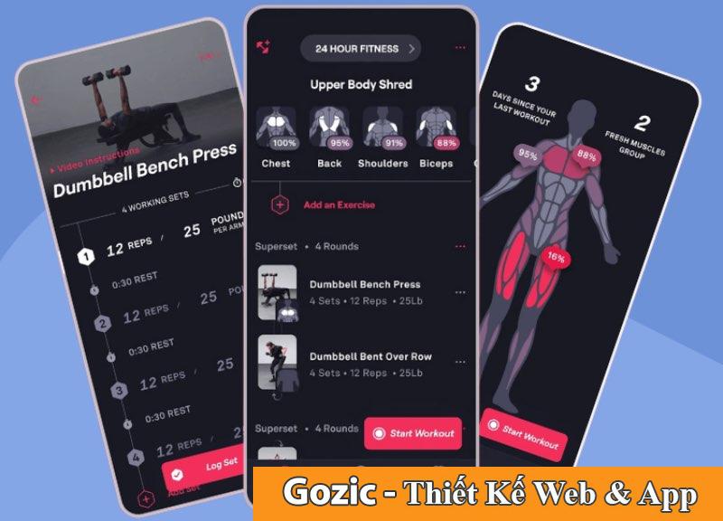 các app tập gym miễn phí cho gymmer