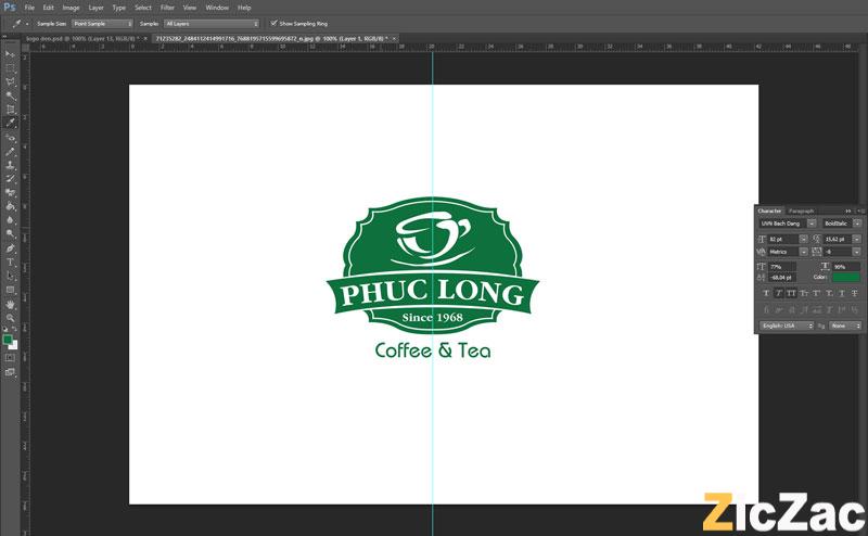 app tạo logo Phúc Long