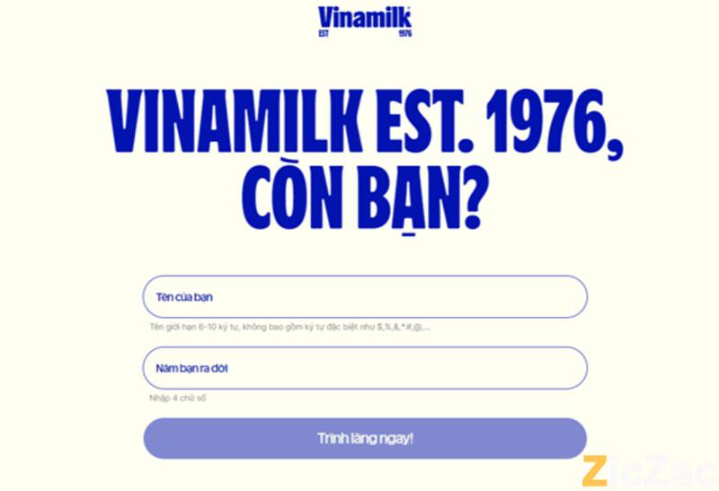 ứng dụng tạo logo Vinamilk
