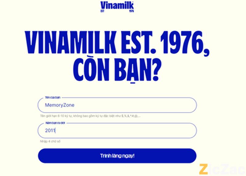 ứng dụng tạo logo Vinamilk