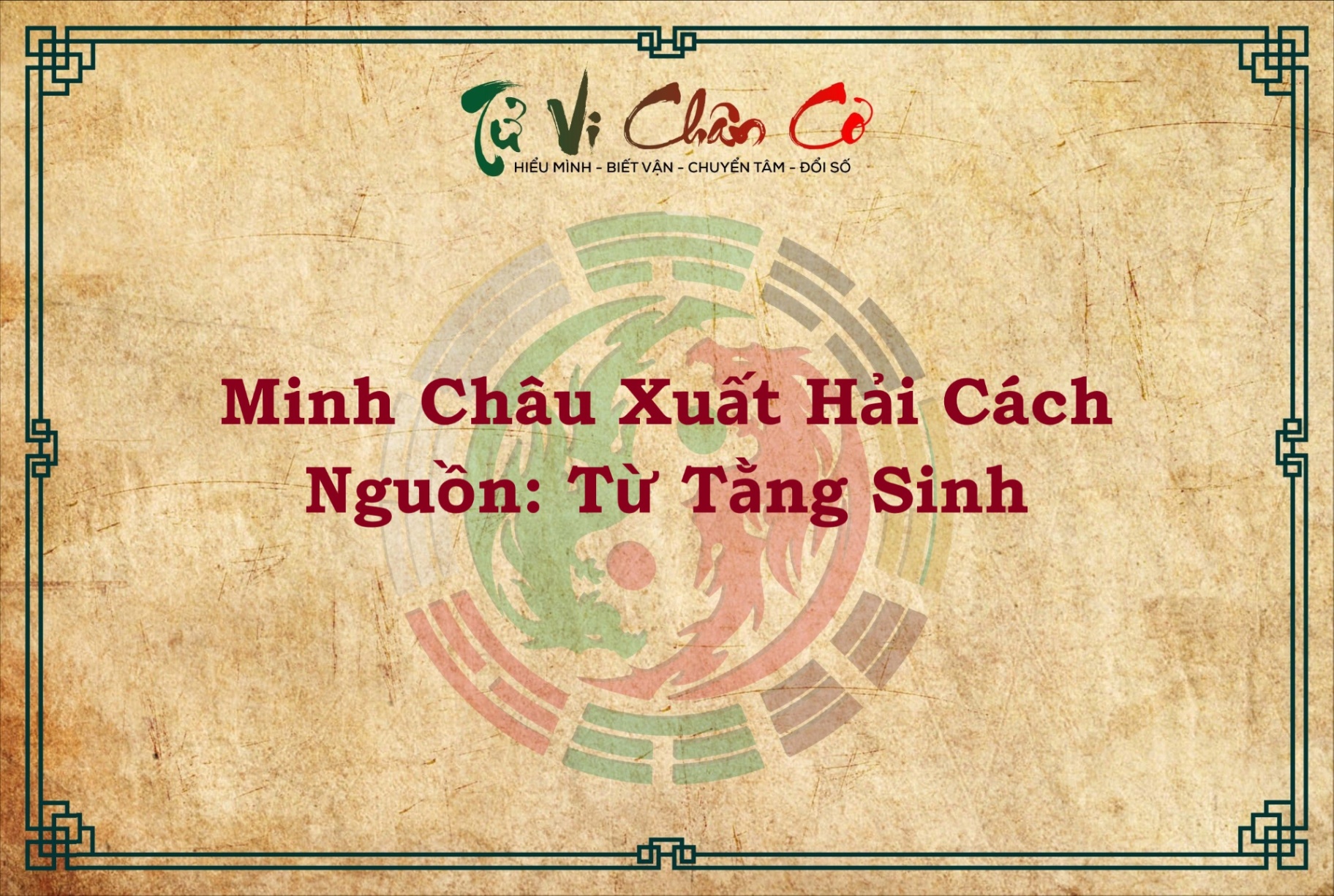 MINH CHÂU XUẤT HẢI CÁCH