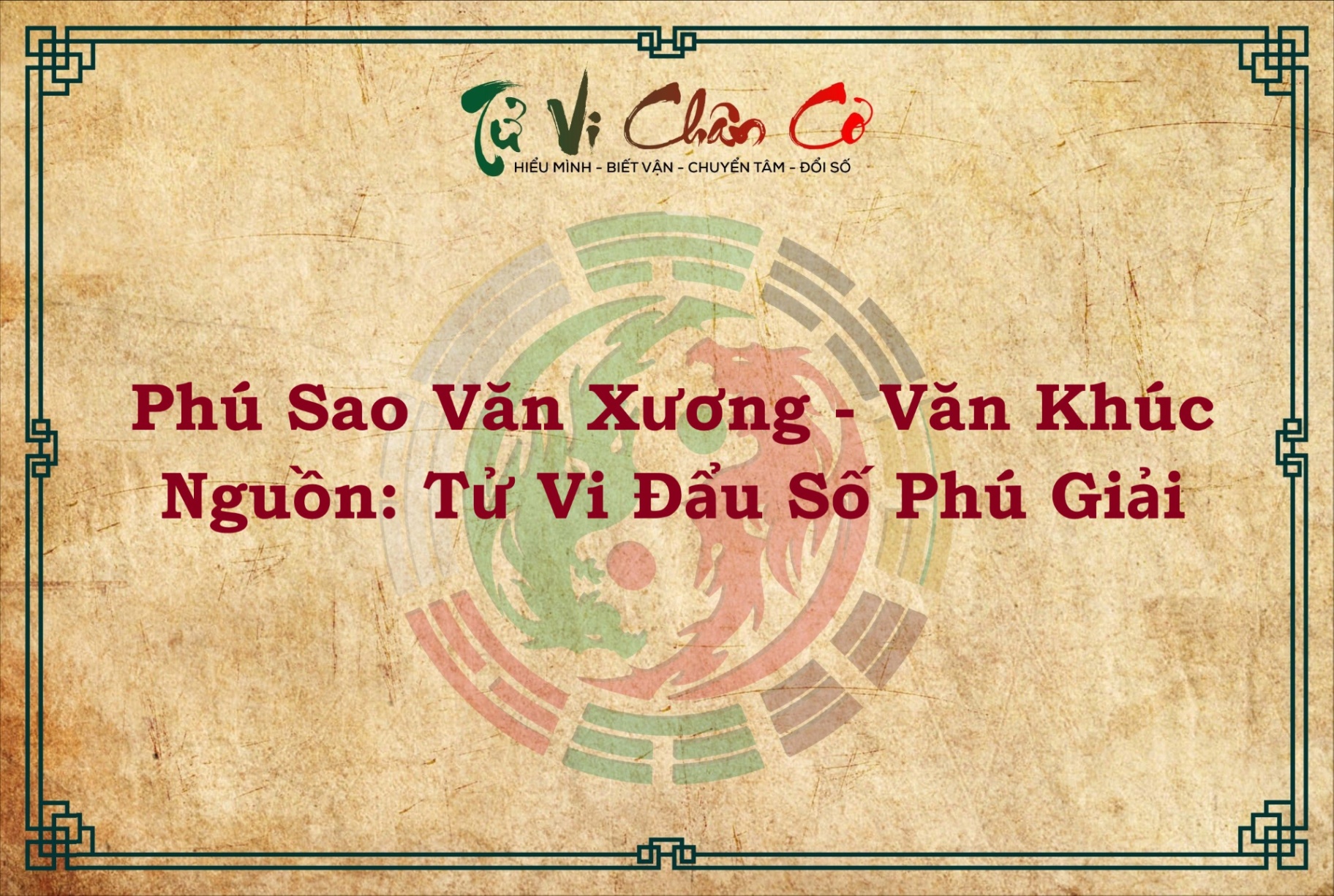 PHÚ SAO VĂN XƯƠNG - VĂN KHÚC KÈM CHÚ GIẢI