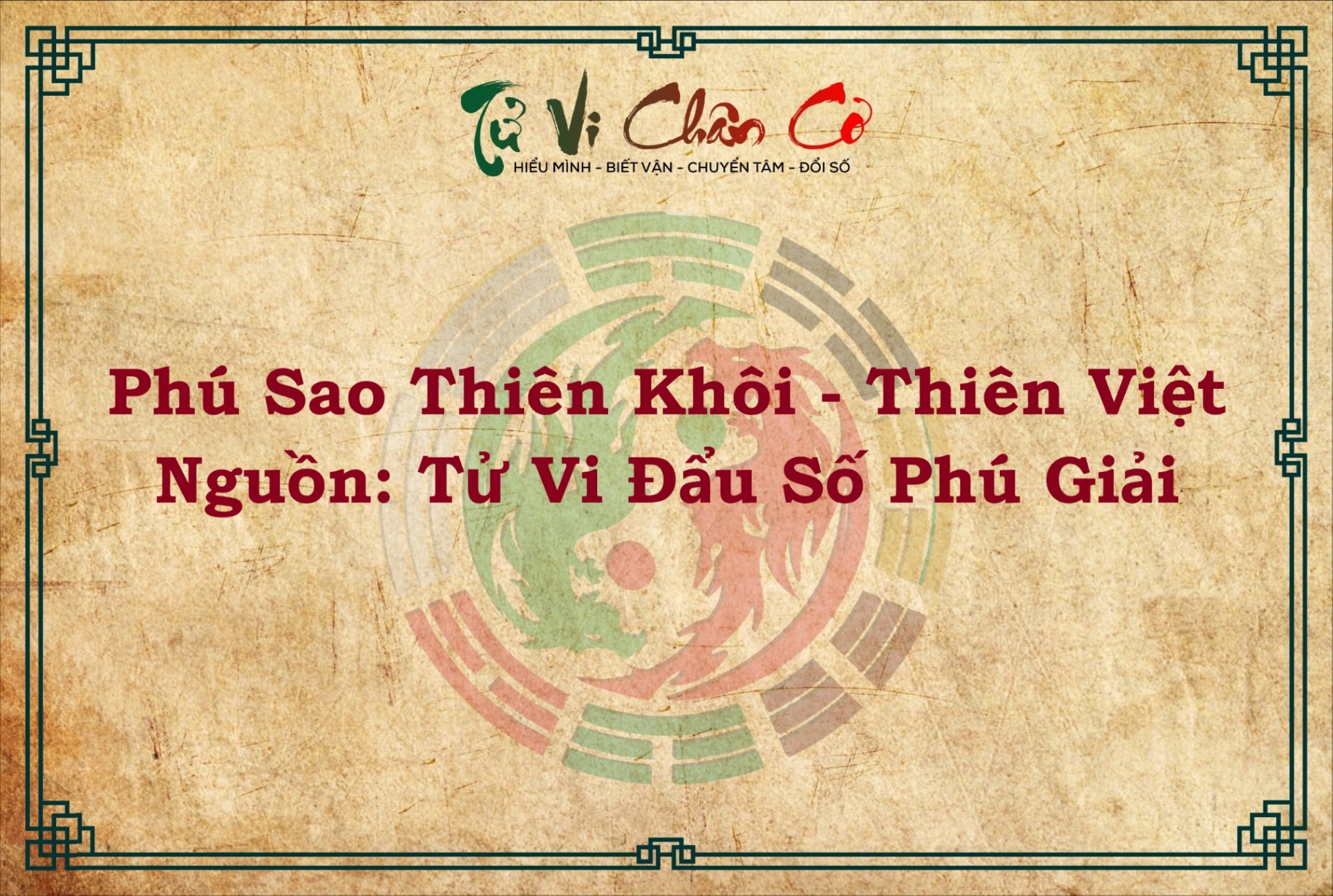 PHÚ SAO THIÊN KHÔI - THIÊN VIỆT