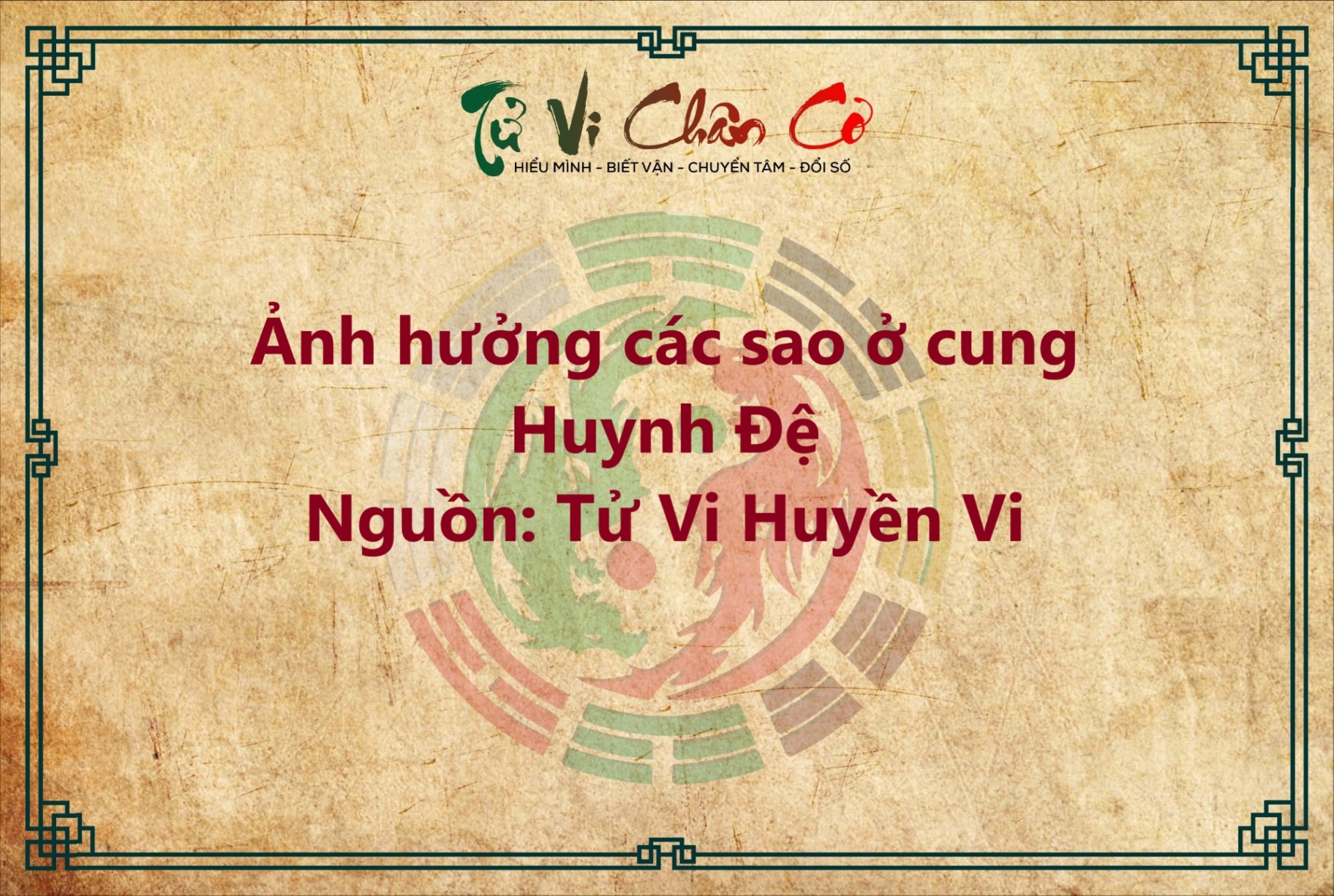 ẢNH HƯỞNG CÁC SAO Ở CUNG HUYNH ĐỆ