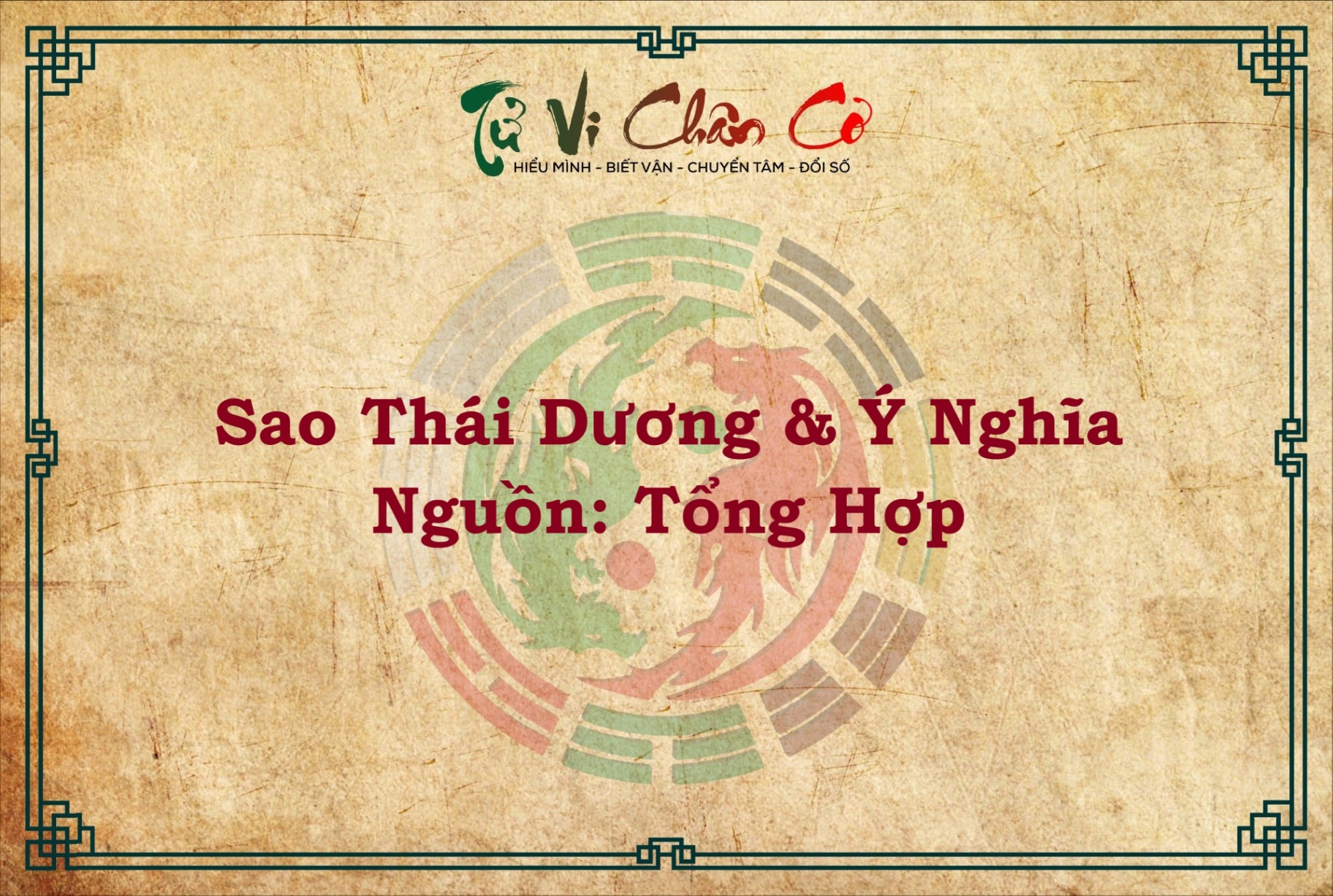 Ý NGHĨA SAO THÁI DƯƠNG