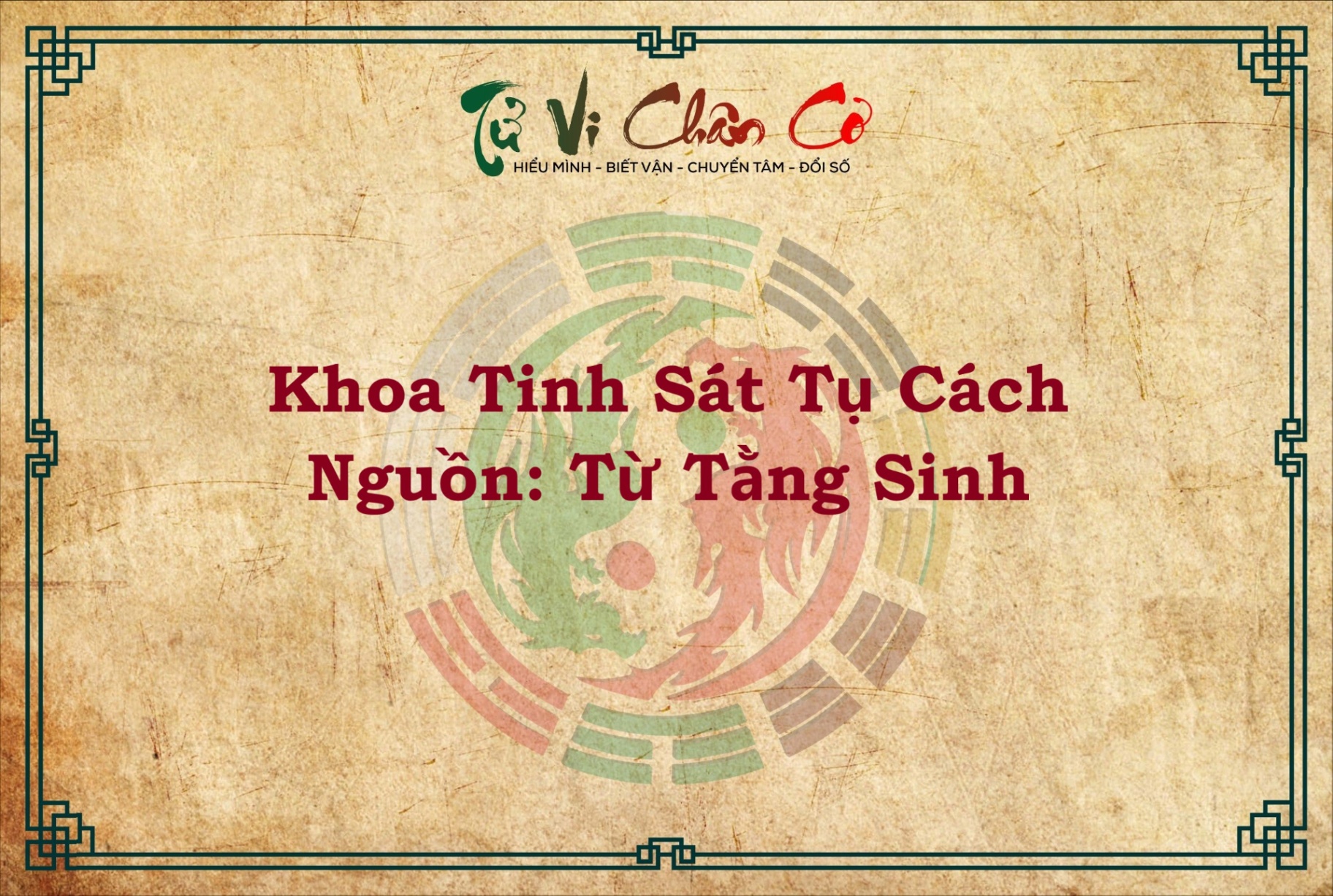 KHOA TINH SÁT TỤ CÁCH