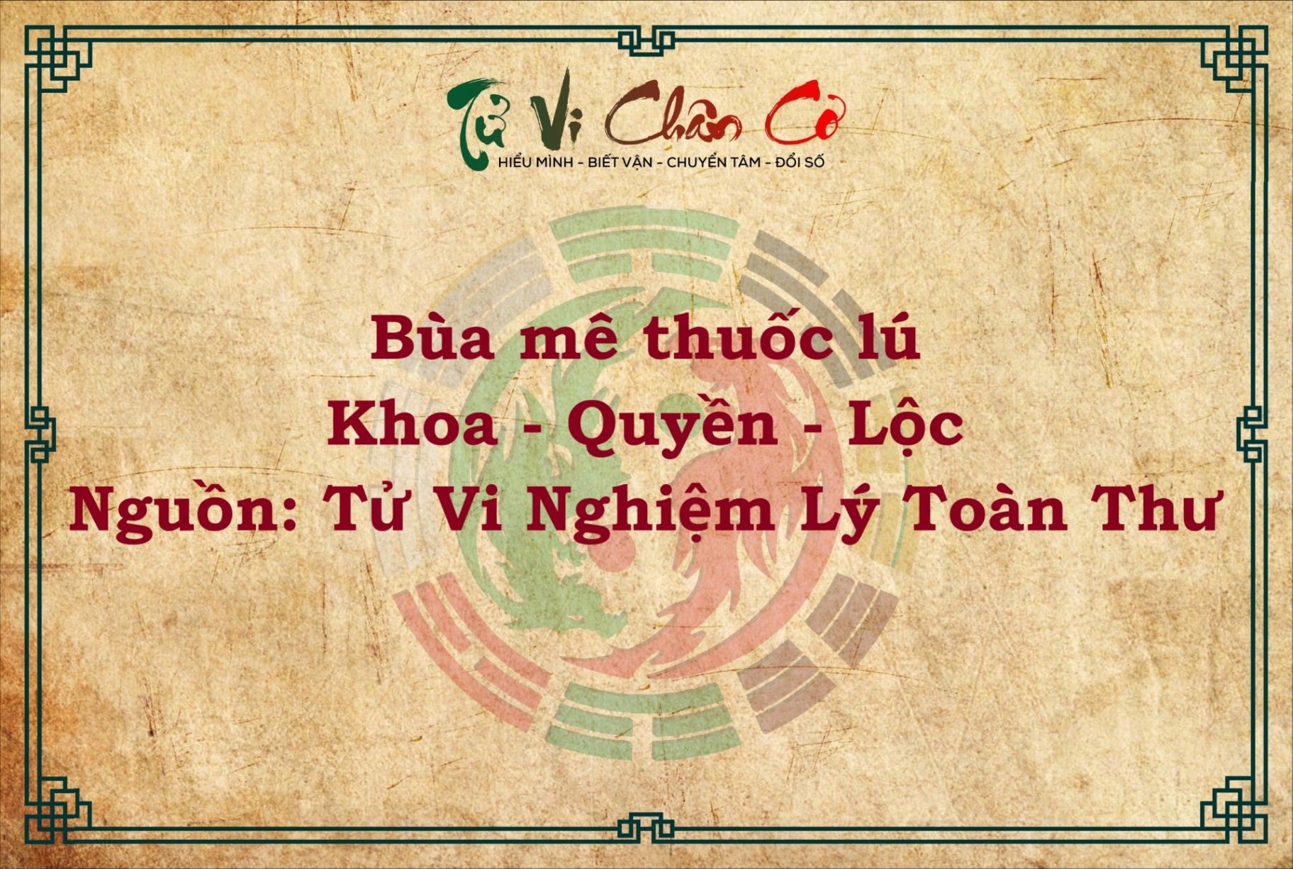 BÙA MÊ THUỐC LÚ KHOA QUYỀN LỘC