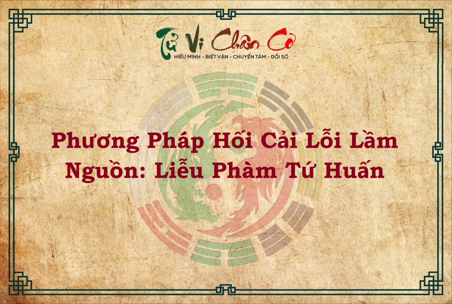 PHƯƠNG PHÁP HỐI CẢI LỖI LẦM