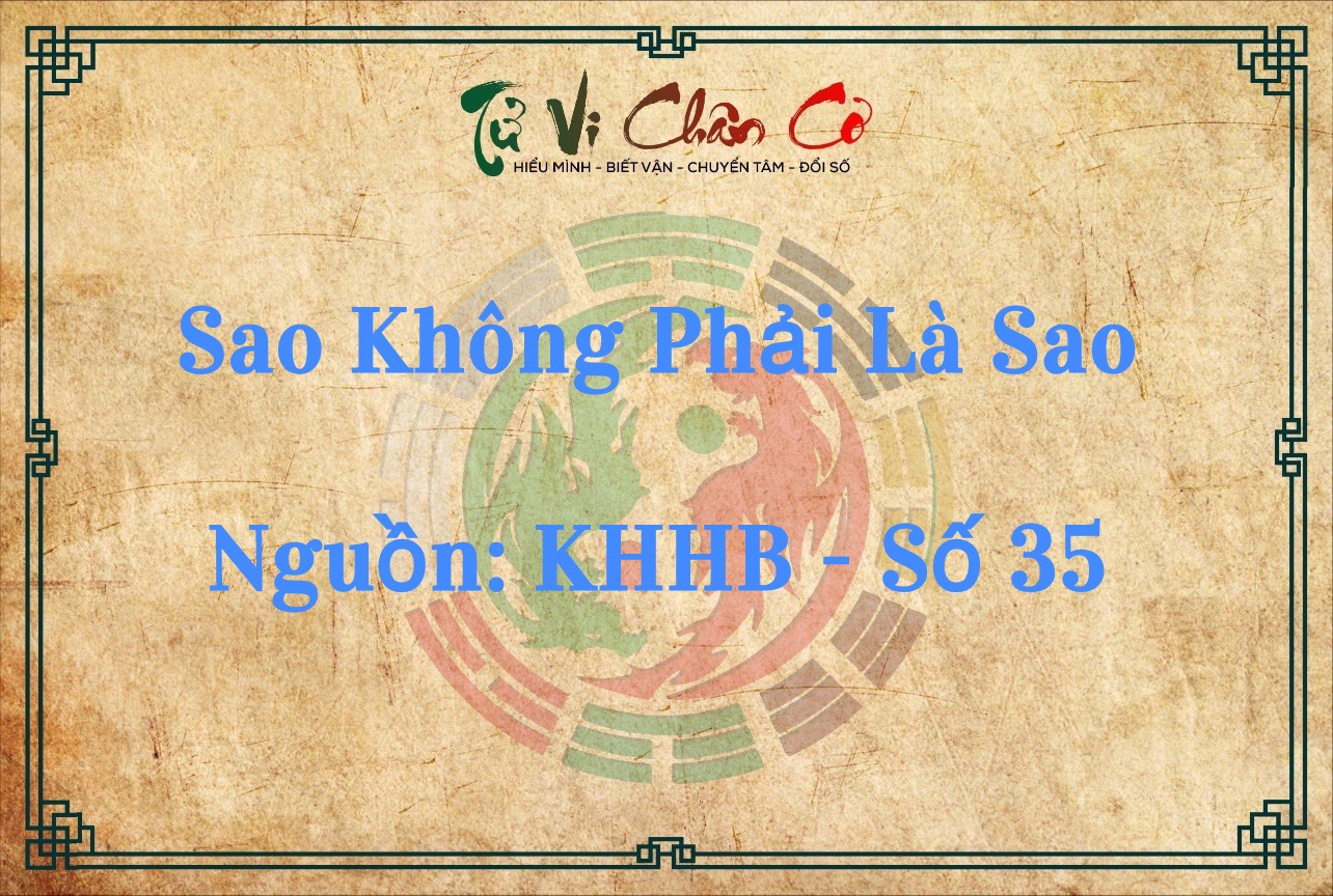 SAO KHÔNG PHẢI LÀ SAO?