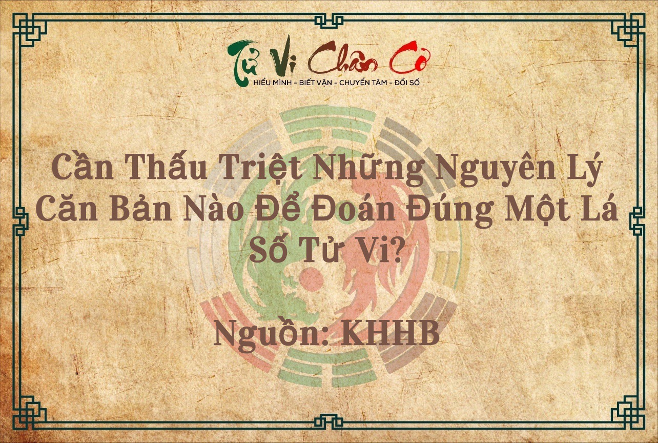 Cần Thấu Triệt Những Nguyên Lý Căn Bản Nào Để Đoán Đúng Một Lá Số Tử Vi?