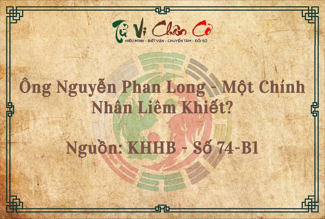 Ông Nguyễn Phan Long - Một Chính Nhân Liêm Khiết?