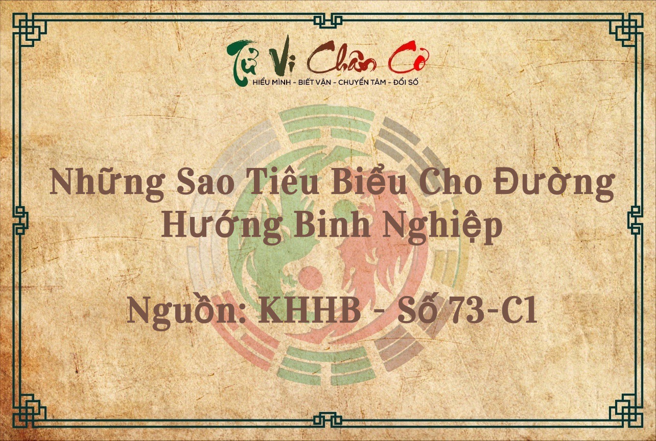 Những Sao Tiêu Biểu Cho Đường Hướng Binh Nghiệp