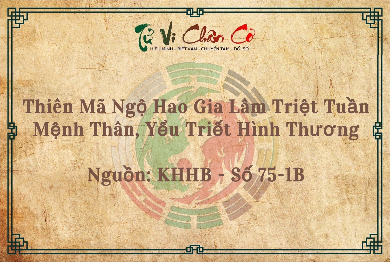 Thiên Mã Ngộ Hao Gia Lâm Triệt Tuần Mệnh Thân, Yểu Triết Hình Thương