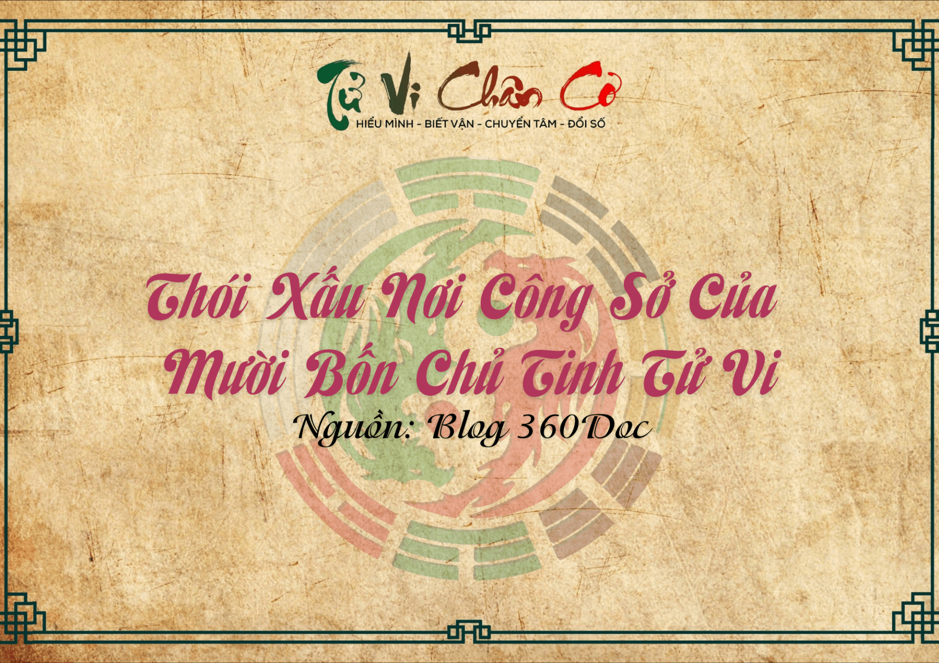 Tính Cách Và Đặc Điểm Của Các Sao Chính Tinh Khi Độc Thủ Ở Mệnh Cung