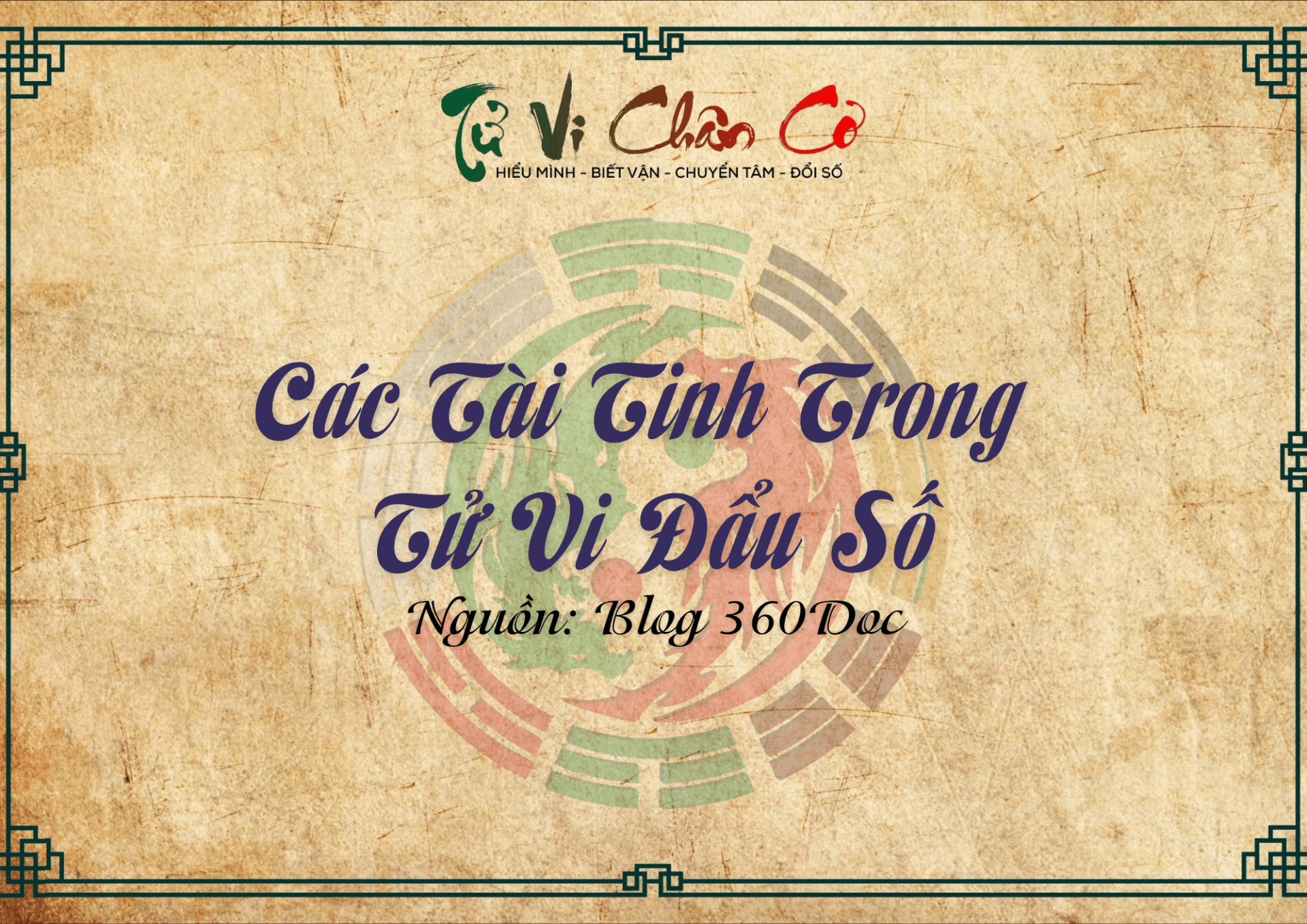 Các Tài Tinh Trong Tử Vi Đẩu Số