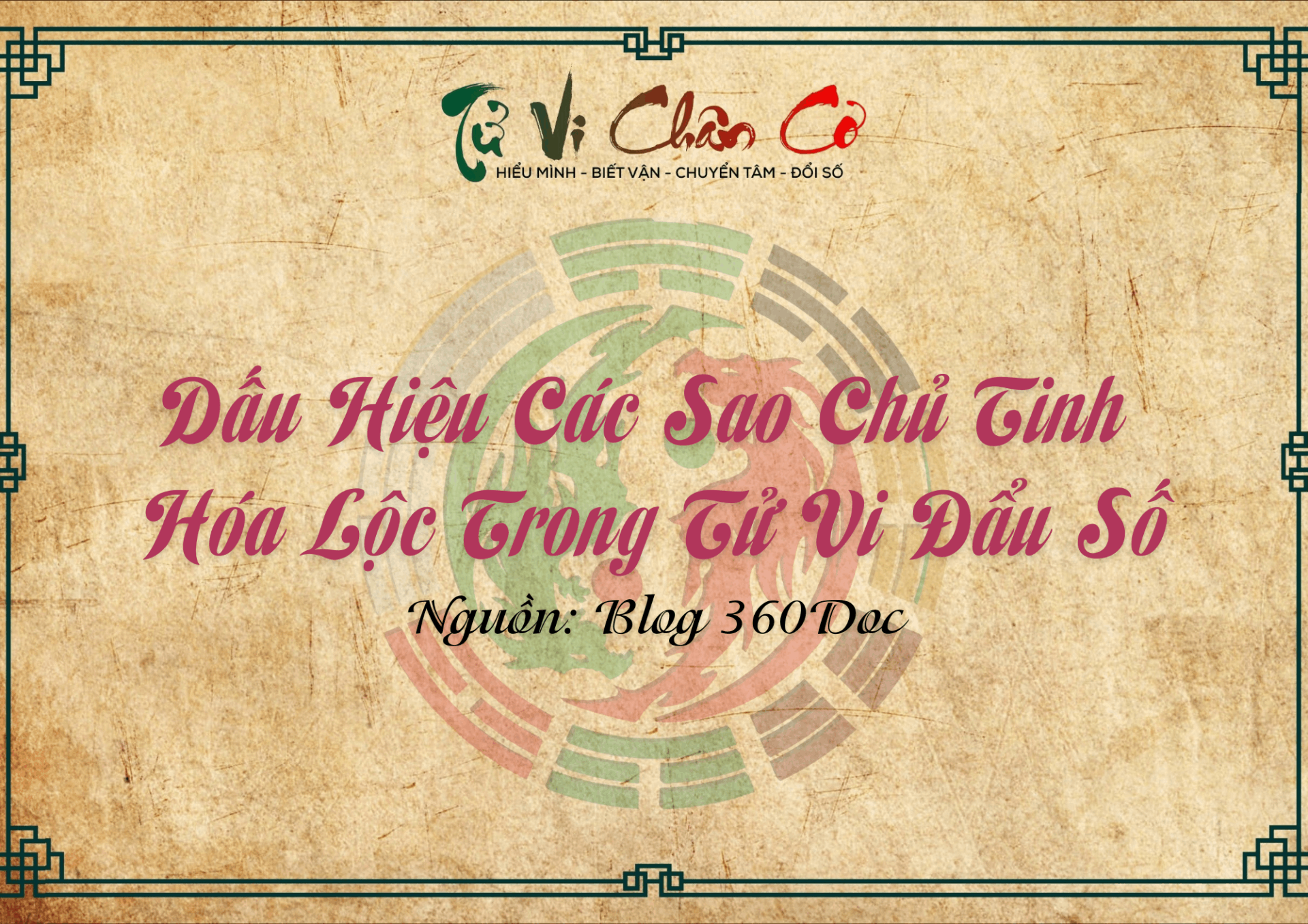 Dấu Hiệu Các Sao Chủ Tinh Hóa Lộc Trong Tử Vi Đẩu Số