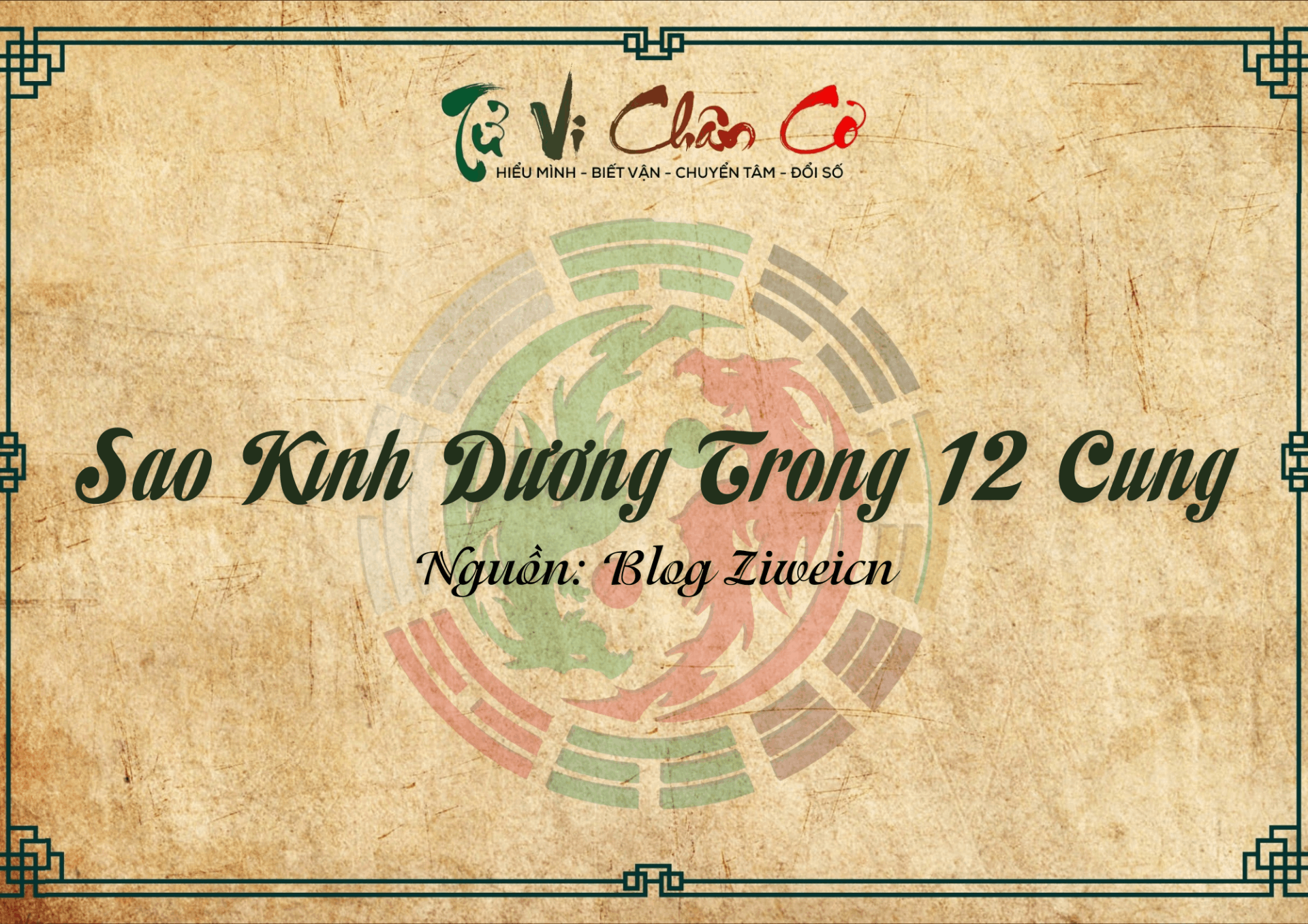 Sao Kình Dương Trong 12 Cung