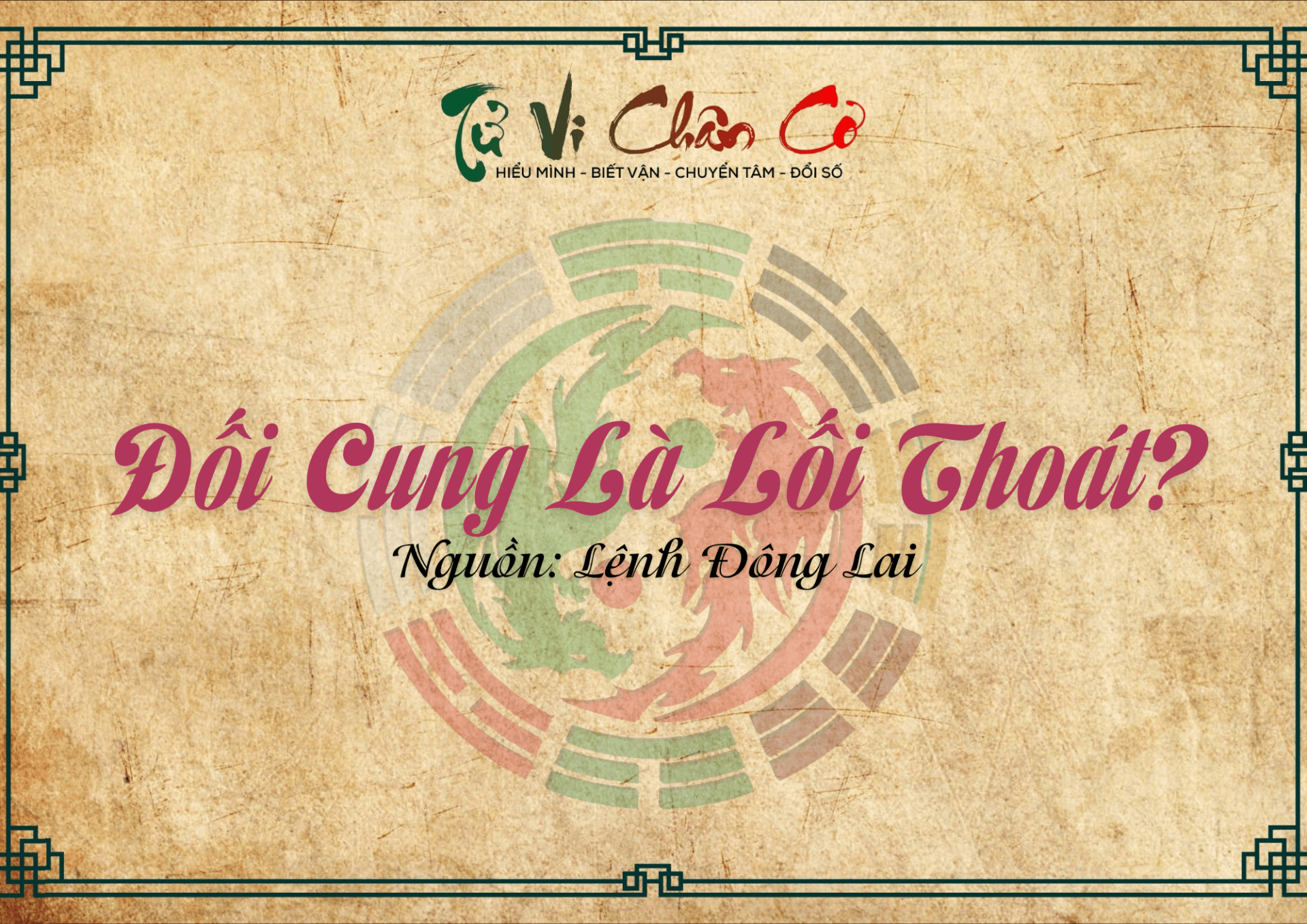 Đối Cung Là Lối Thoát?