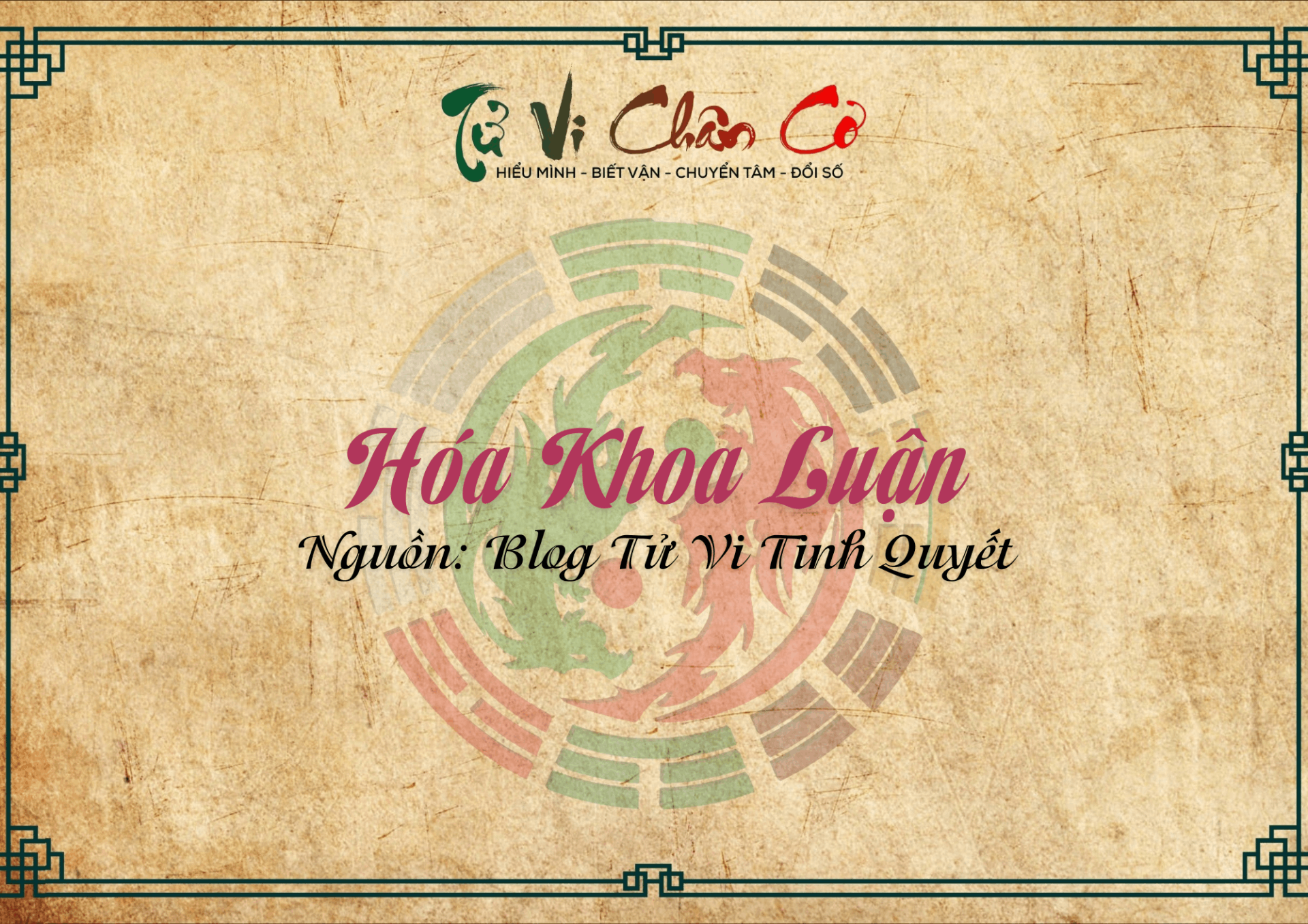 Hóa Khoa Luận - Tam Hợp Phái