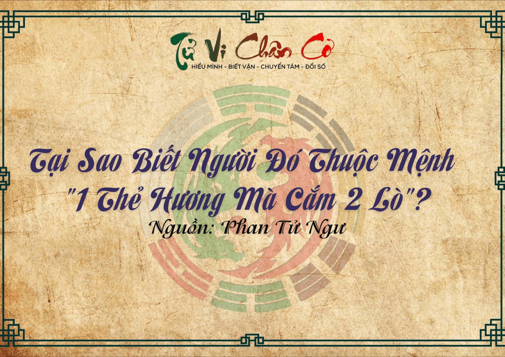 Tại Sao Biết Người Đó Thuộc Mệnh 