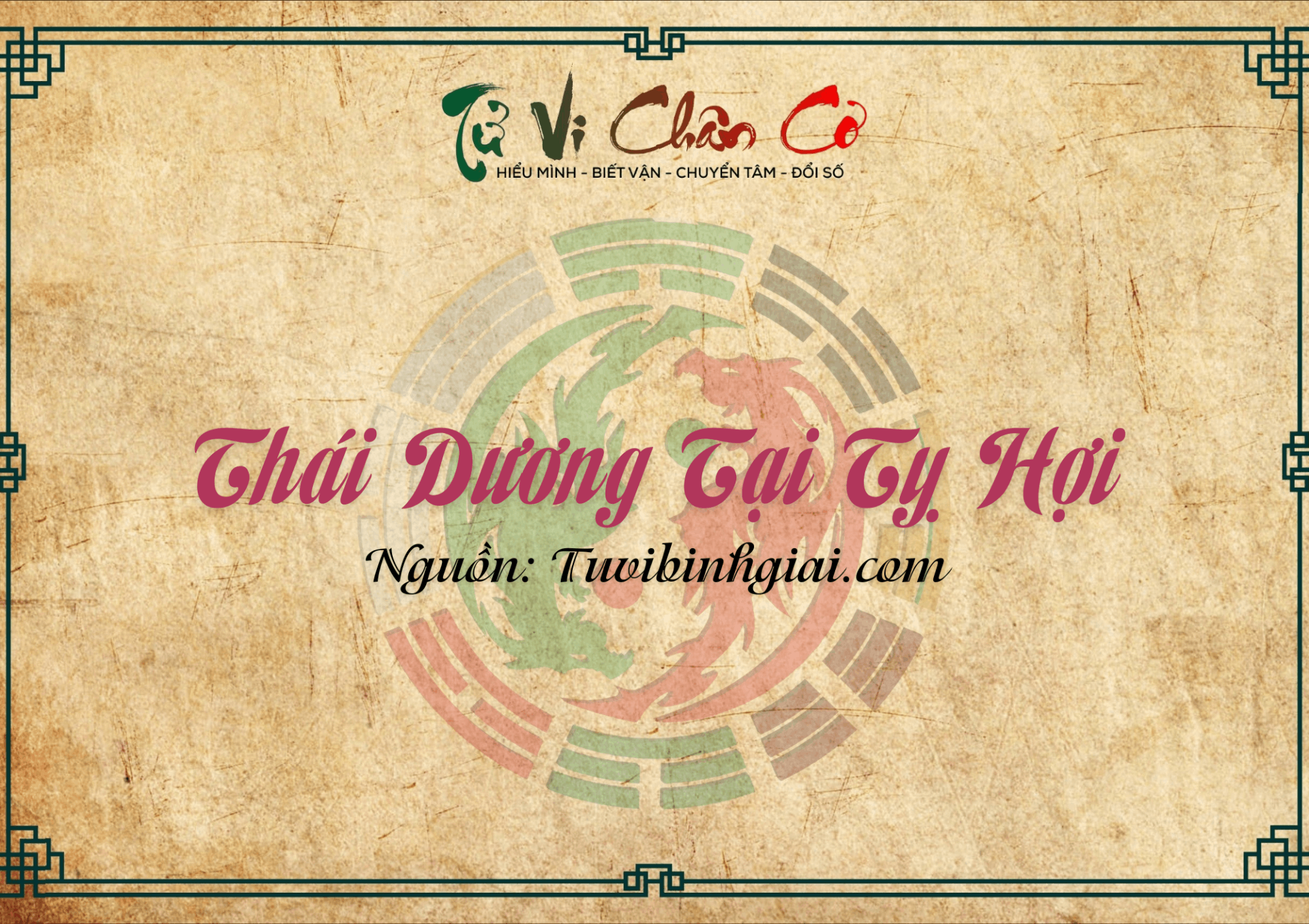 Thái Dương Tại Tỵ Hợi