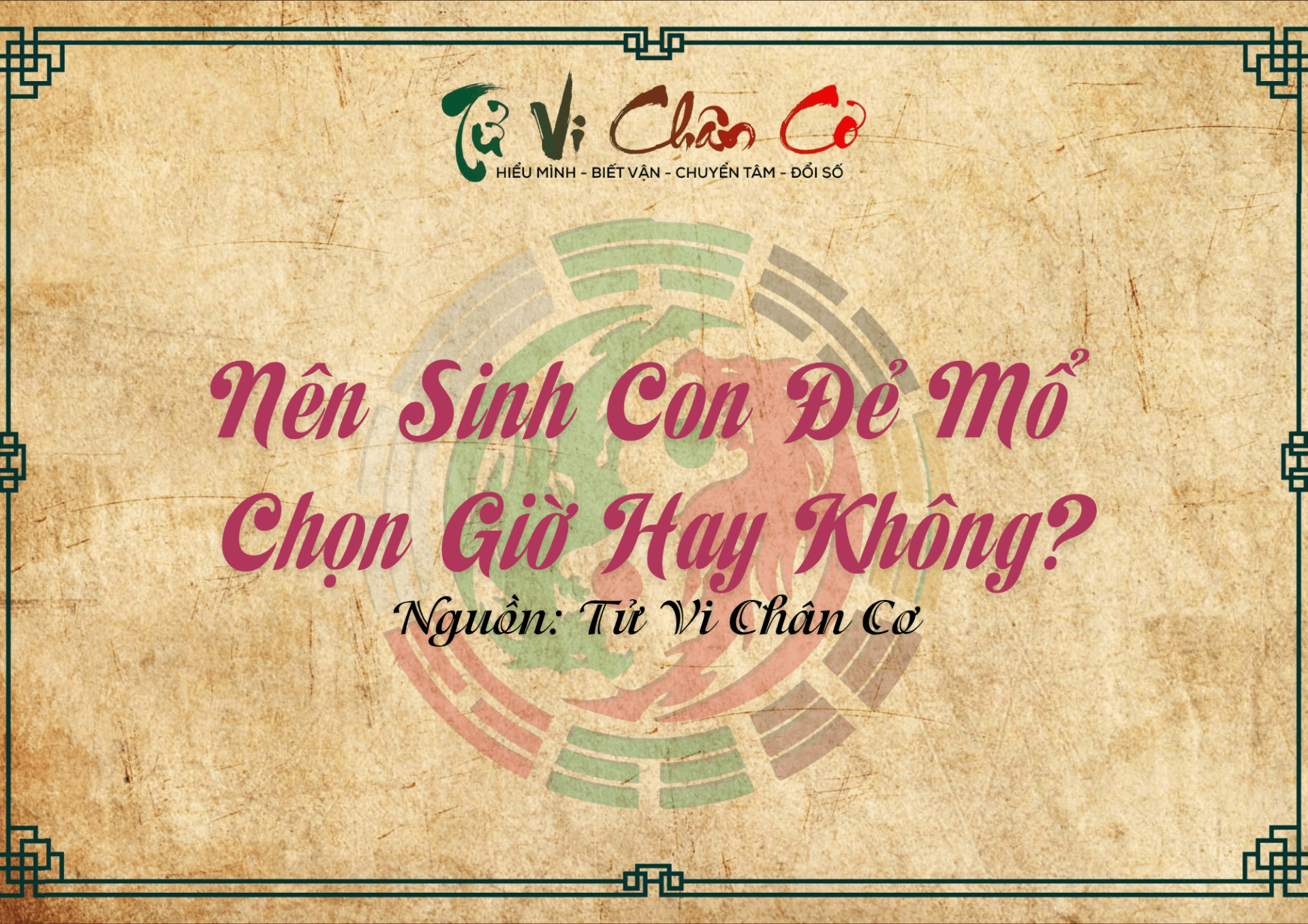 Nên Sinh Con Đẻ Mổ Chọn Giờ Hay Không?