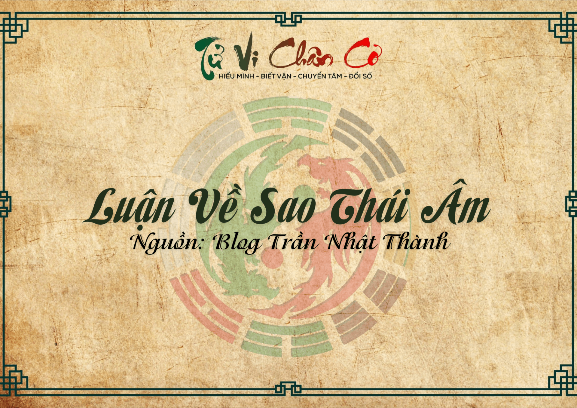 Luận Về Sao Thái Âm