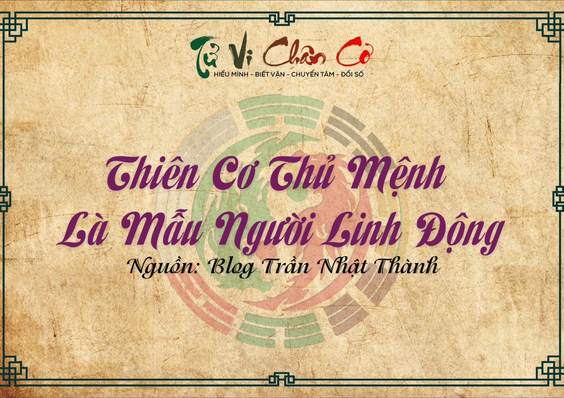 Thiên Cơ Thủ Mệnh Là Mẫu Người Linh Động