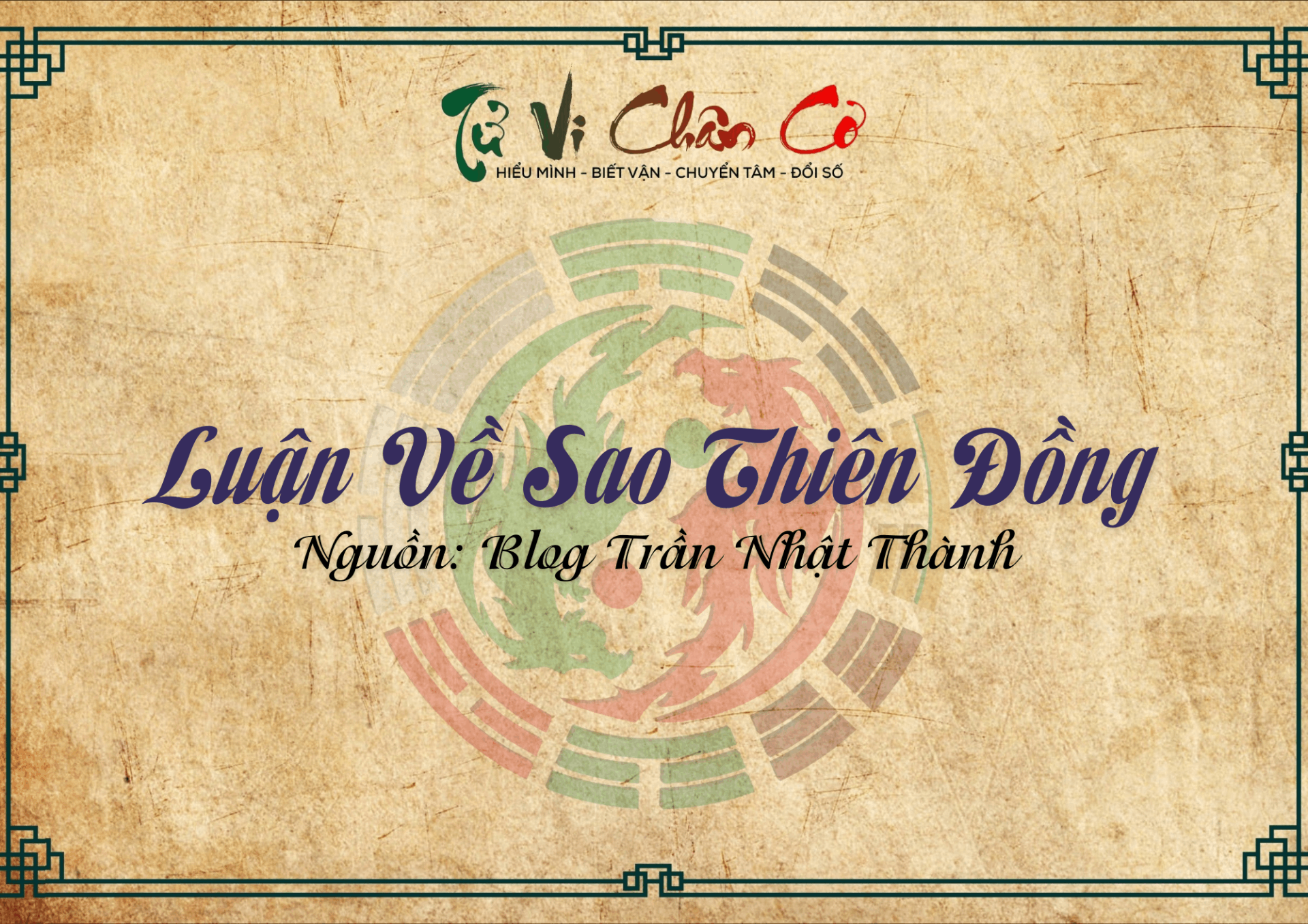 Luận Về Sao Thiên Đồng