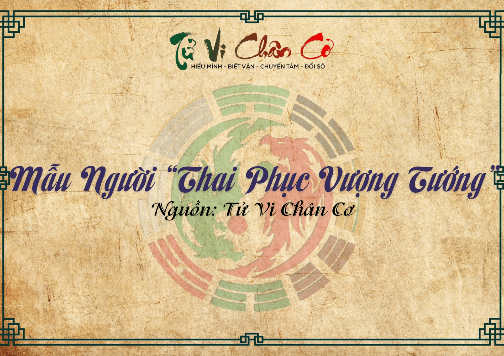 |Tử Vi Chân Cơ| Mẫu Người “Thai Phục Vượng Tướng”