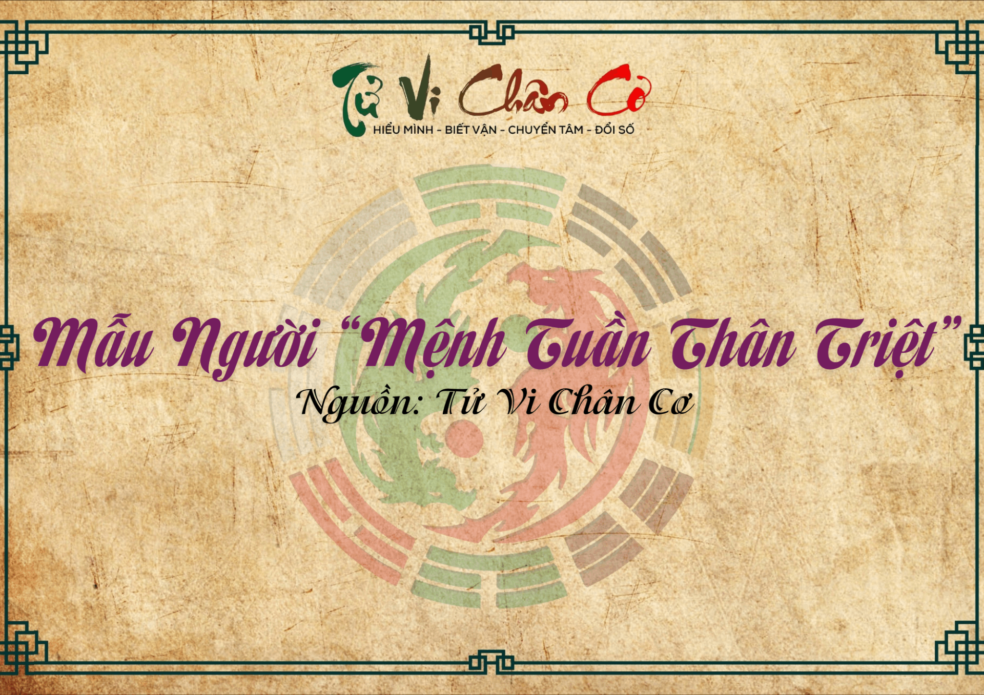 Mẫu Người “Mệnh Tuần Thân Triệt”