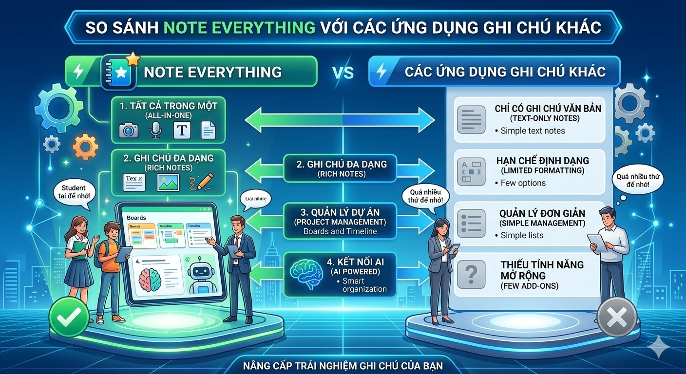 Note Everything Có Gì Khác Biệt So Với Ứng Dụng Ghi Chú Khác?