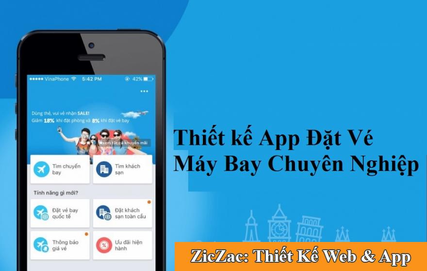 Thiết kế App đặt vé bay Vietnam Airline, Vietjet, Bamboo