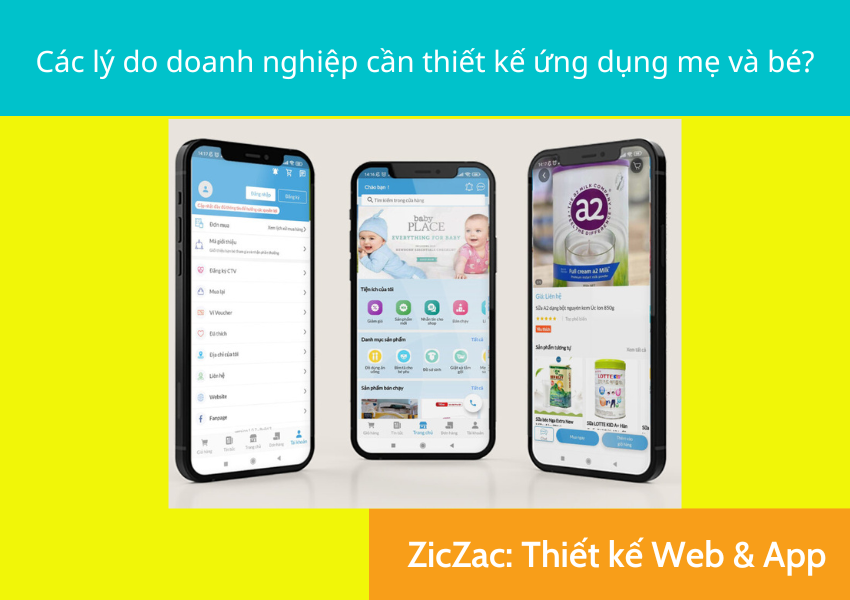 Thiết kế app mẹ và bé uy tín, chuyên nghiệp