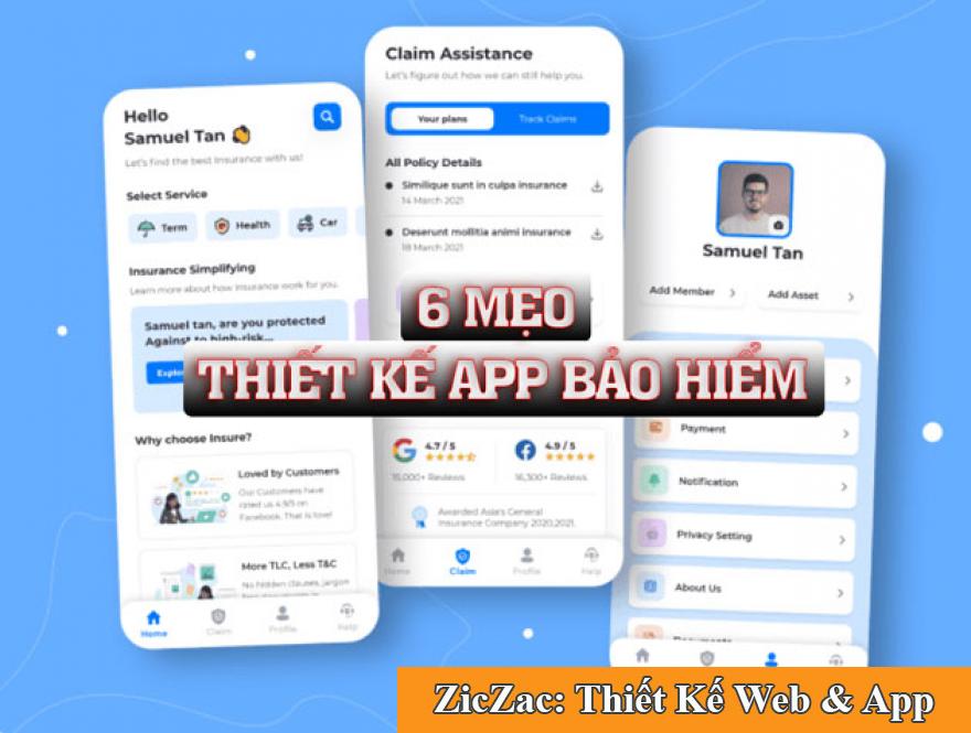 Top 6 ý tưởng thiết kế app bảo hiểm hơn hẳn đối thủ bạn cần biết