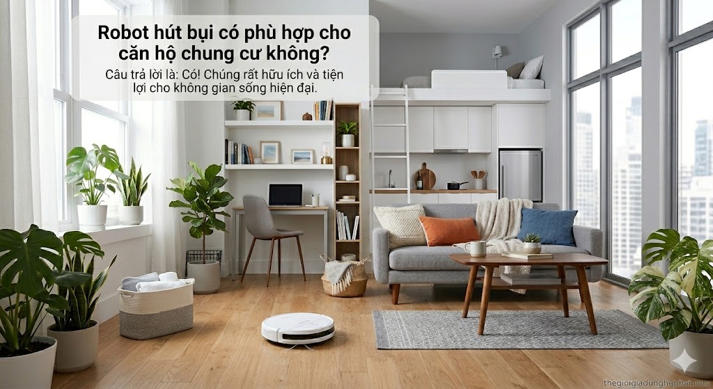 Robot hút bụi cho căn hộ chung cư