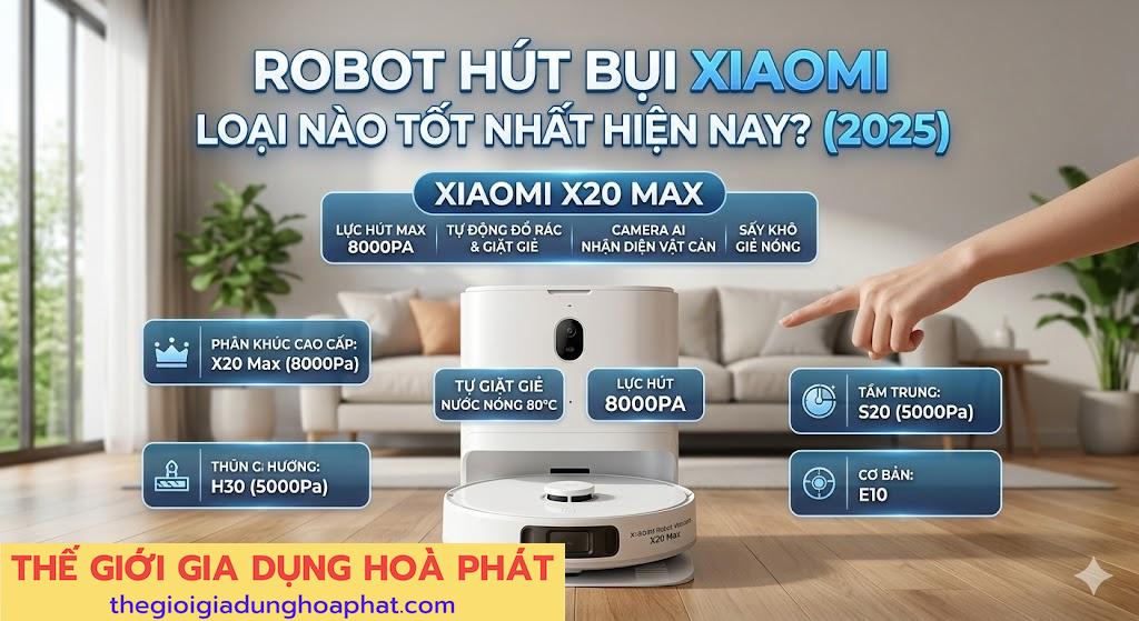 Robot hút bụi Xiaomi loại nào tốt nhất hiện nay?