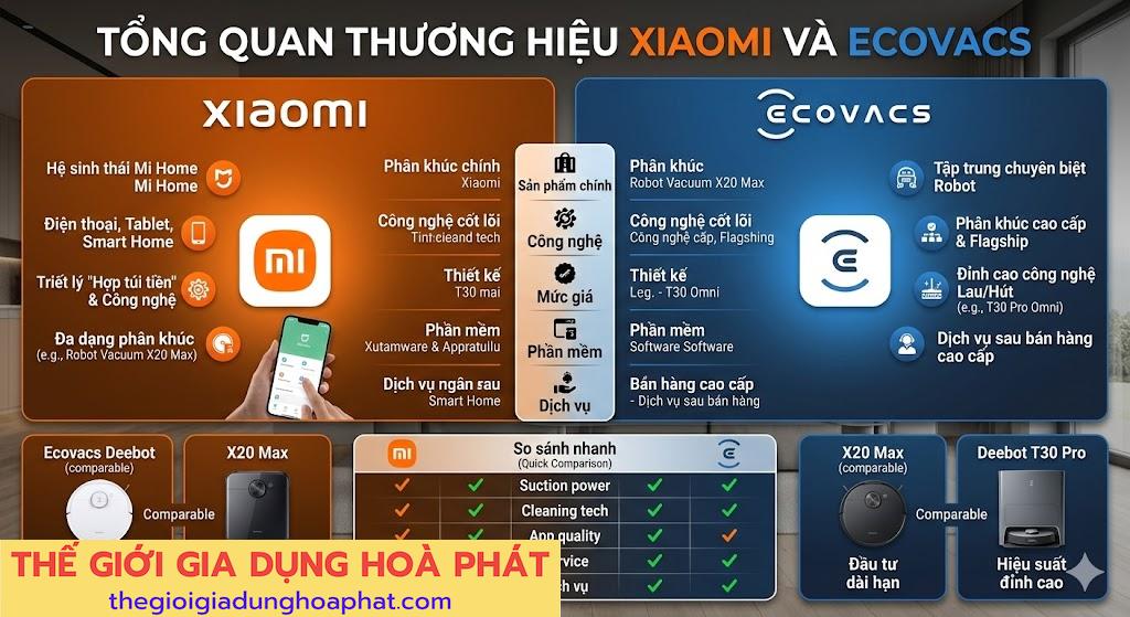 Tổng quan thương hiệu Xiaomi và Ecovacs