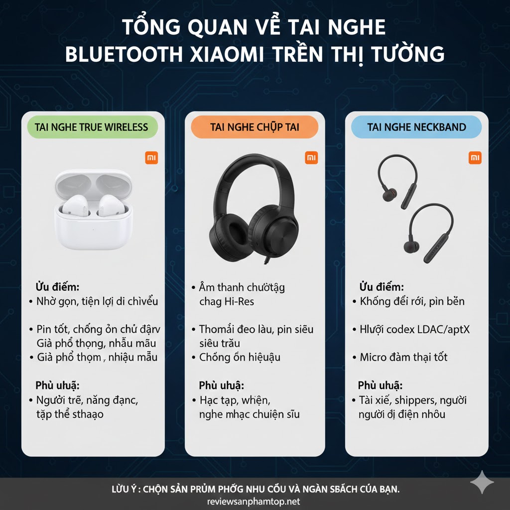 Tổng Quan Về Tai Nghe Bluetooth Xiaomi Trên Thị Trường Tổng Quan Về Tai Nghe Bluetooth Xiaomi Trên Thị Trường