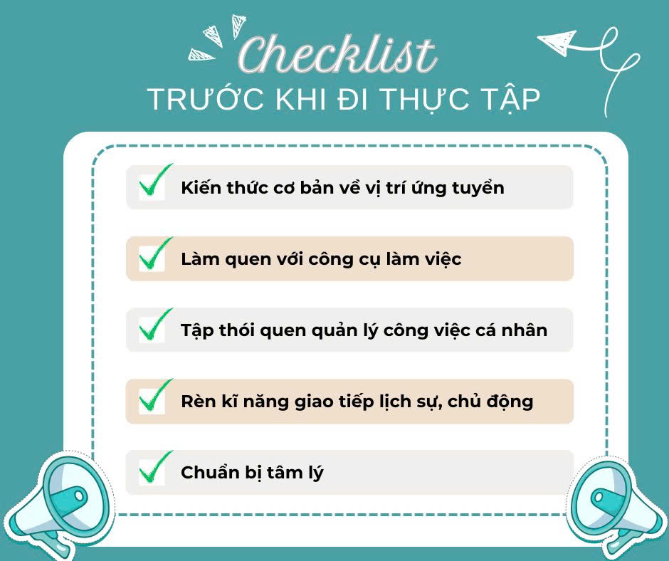 Checklist chuẩn bị phỏng vấn intern trước ngày quan trọng Checklist chuẩn bị phỏng vấn intern trước ngày quan trọng
