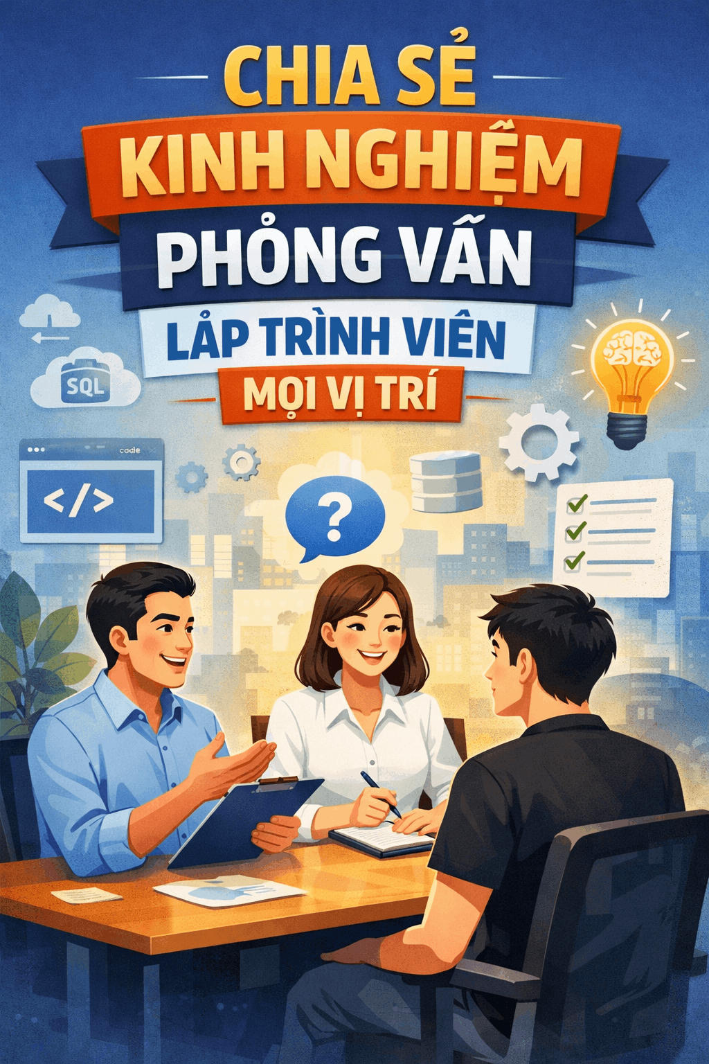 Chia sẻ kinh nghiệm phỏng vấn lập trình viên mọi vị trí