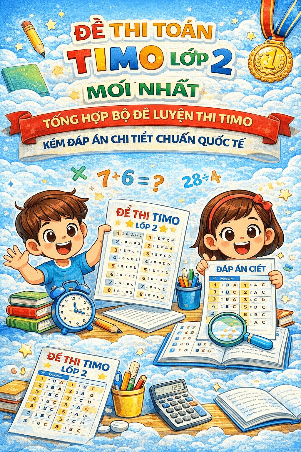Đề thi Toán TIMO lớp 2 mới nhất: Tổng hợp bộ đề luyện thi TIMO kèm đáp án chi tiết chuẩn quốc tế Đề thi Toán TIMO lớp 2 mới nhất: Tổng hợp bộ đề luyện thi TIMO kèm đáp án chi tiết chuẩn quốc tế