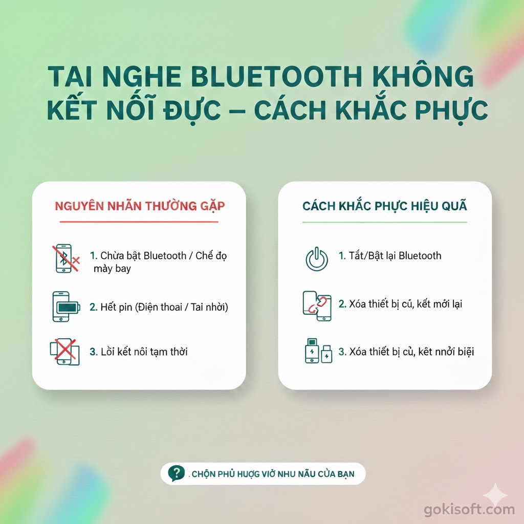 Tai Nghe Bluetooth Không Kết Nối Được – Cách Khắc Phục