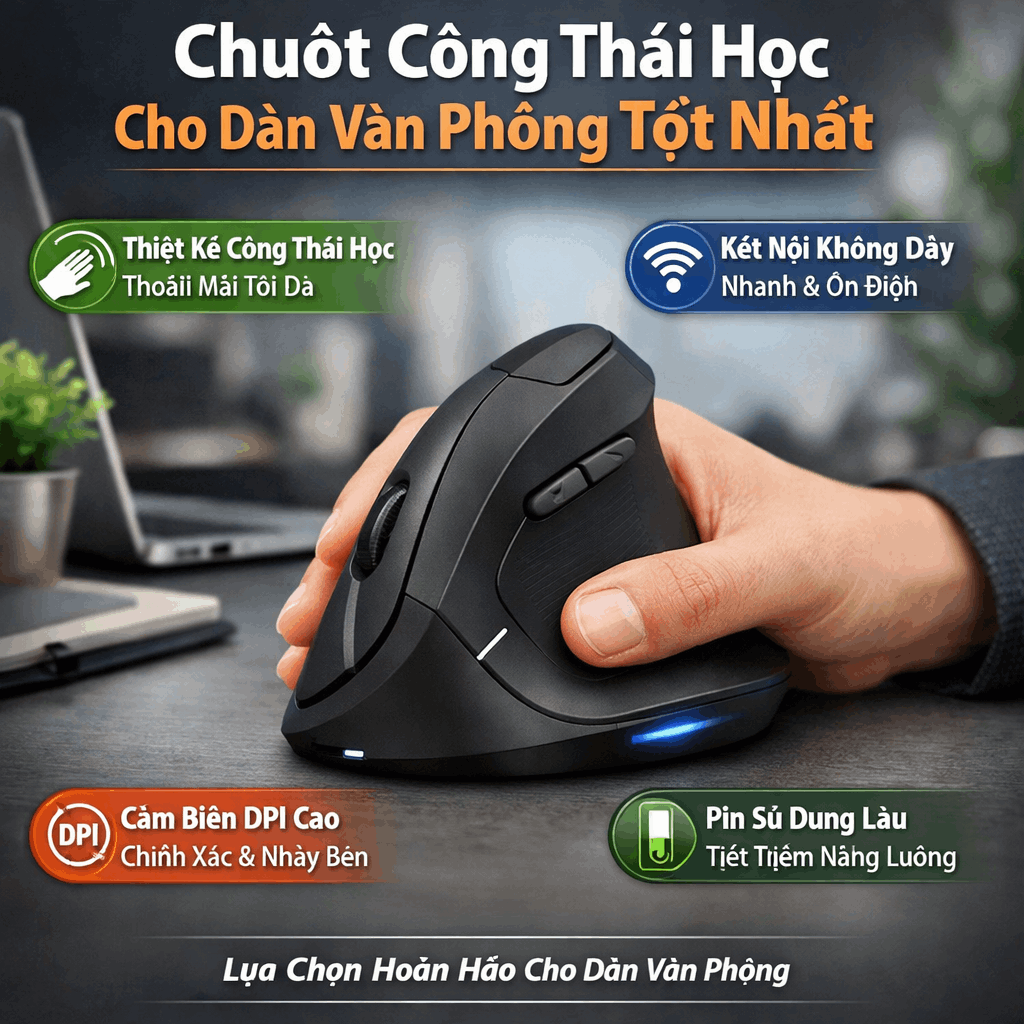 Chuột Công Thái Học Cho Dân Văn Phòng Tốt Nhất