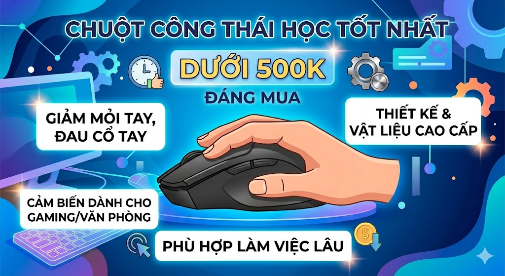 Chuột Công Thái Học Dưới 500K Tốt Nhất