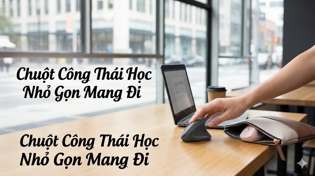 Chuột Công Thái Học Nhỏ Gọn Mang Đi