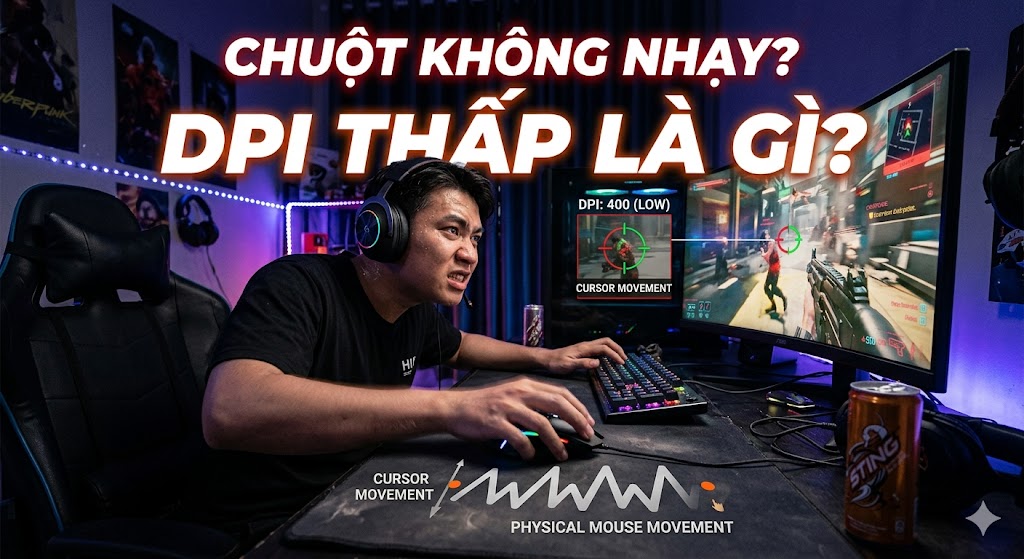 Chuột Không Nhạy? DPI Thấp Là Gì?