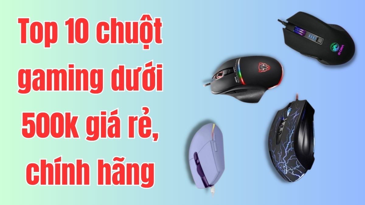 Top chuột công thái học dưới 500k đáng mua