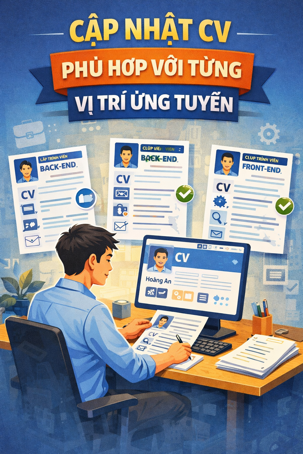 Cập nhật CV phù hợp với từng vị trí ứng tuyển Cập nhật CV phù hợp với từng vị trí ứng tuyển