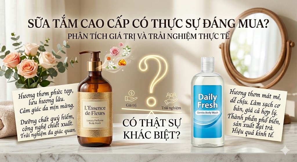 Sữa Tắm Cao Cấp Có Thực Sự Đáng Mua?